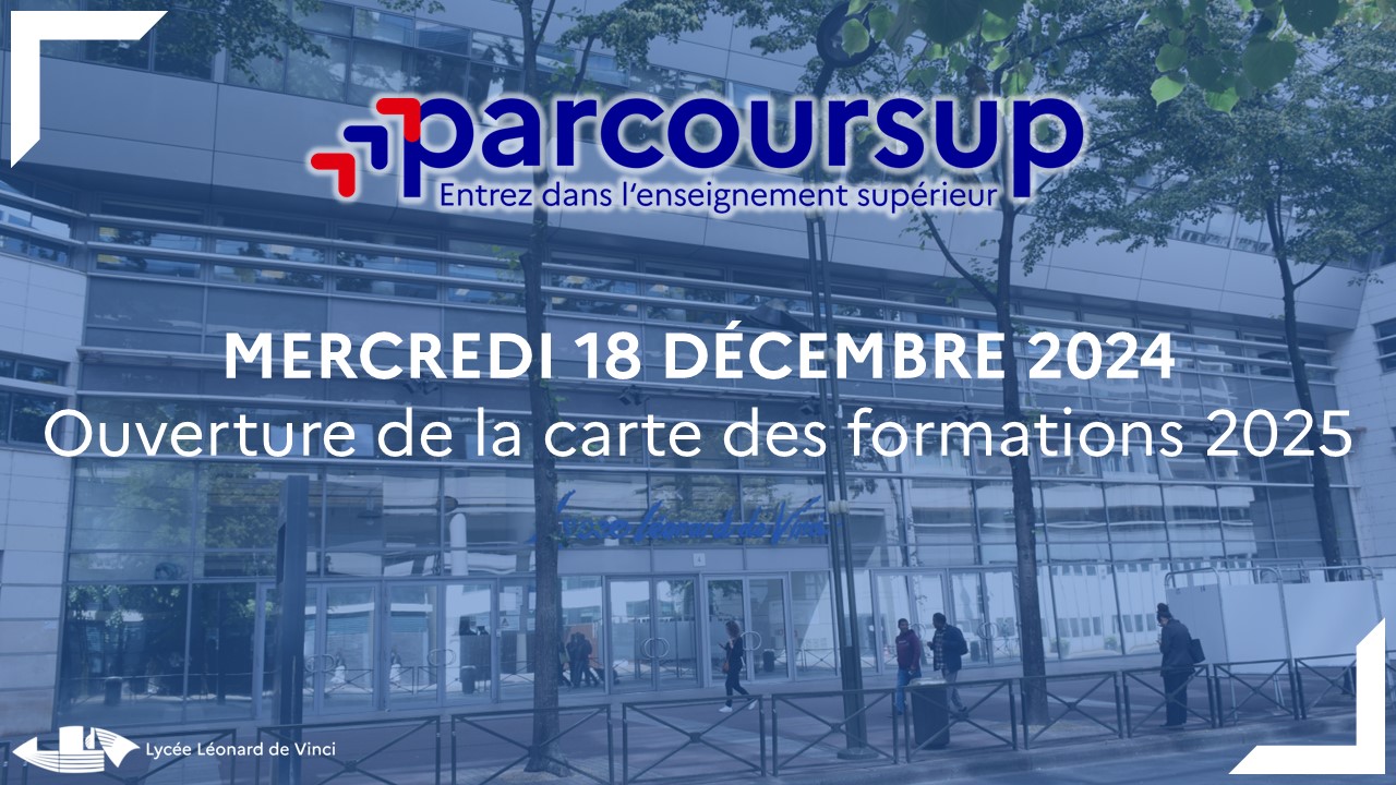 Parcoursup – Ouverture de la carte des formations 2025