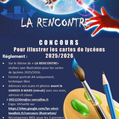 Concours de dessins pour la carte 2025-2026